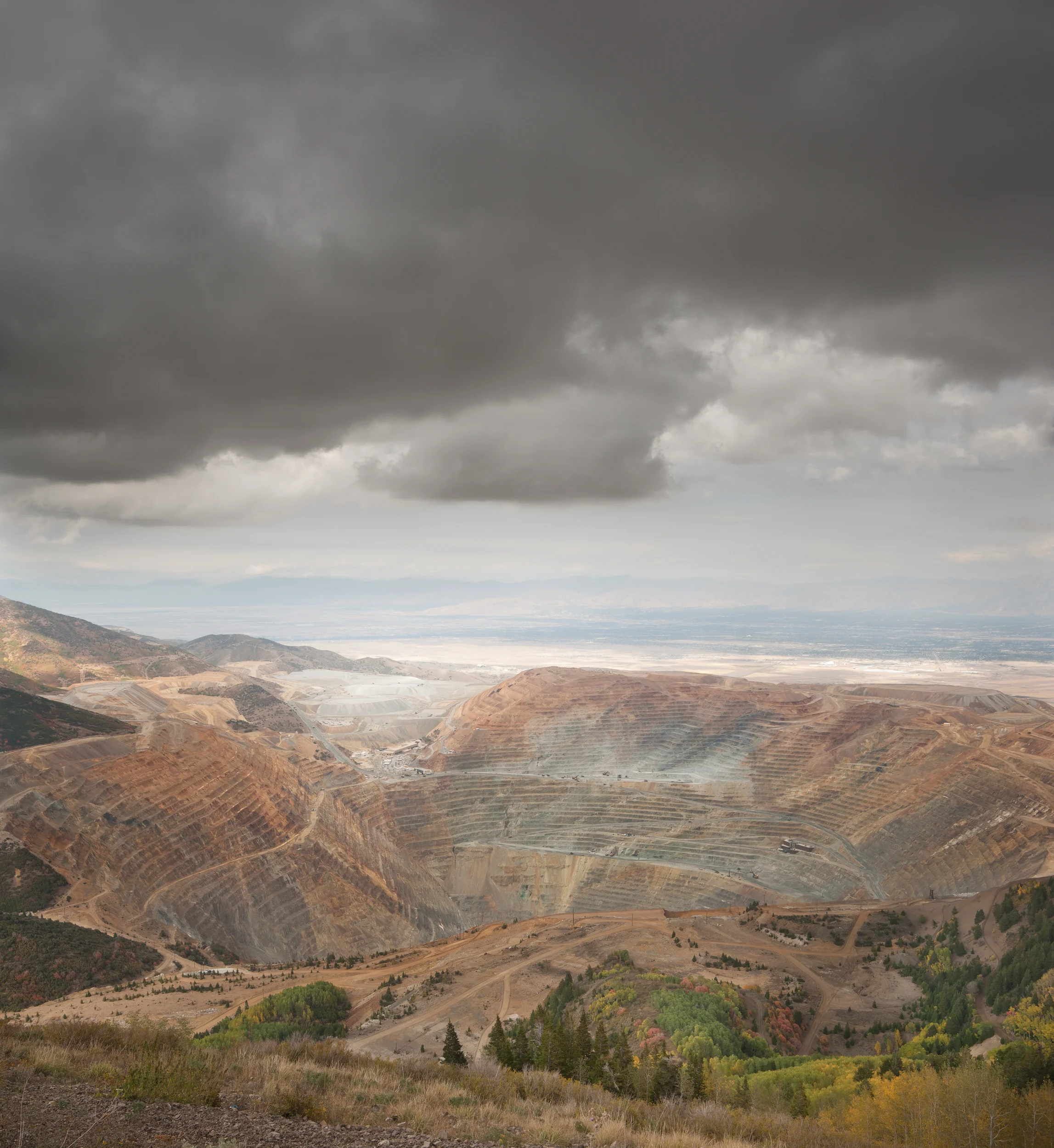 Bingham pit with cloud, 2012