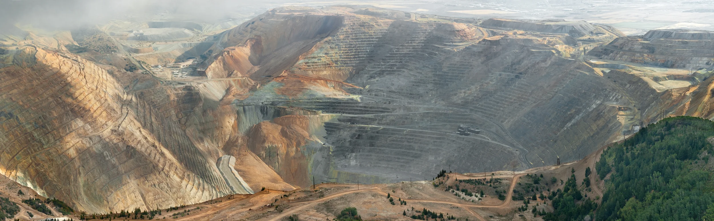 Bingham mine after the landslide of April, 2013