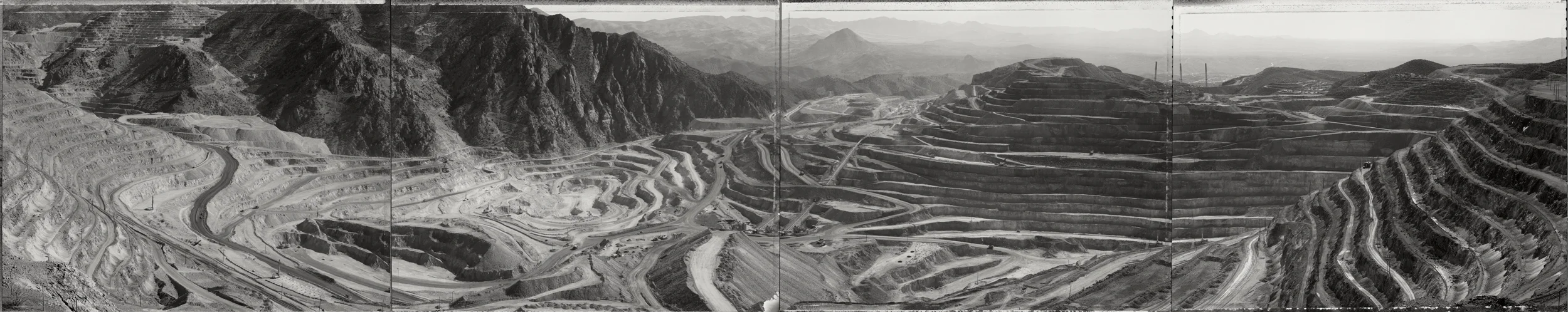 Morenci open pit copper mine, Arizona, 1988