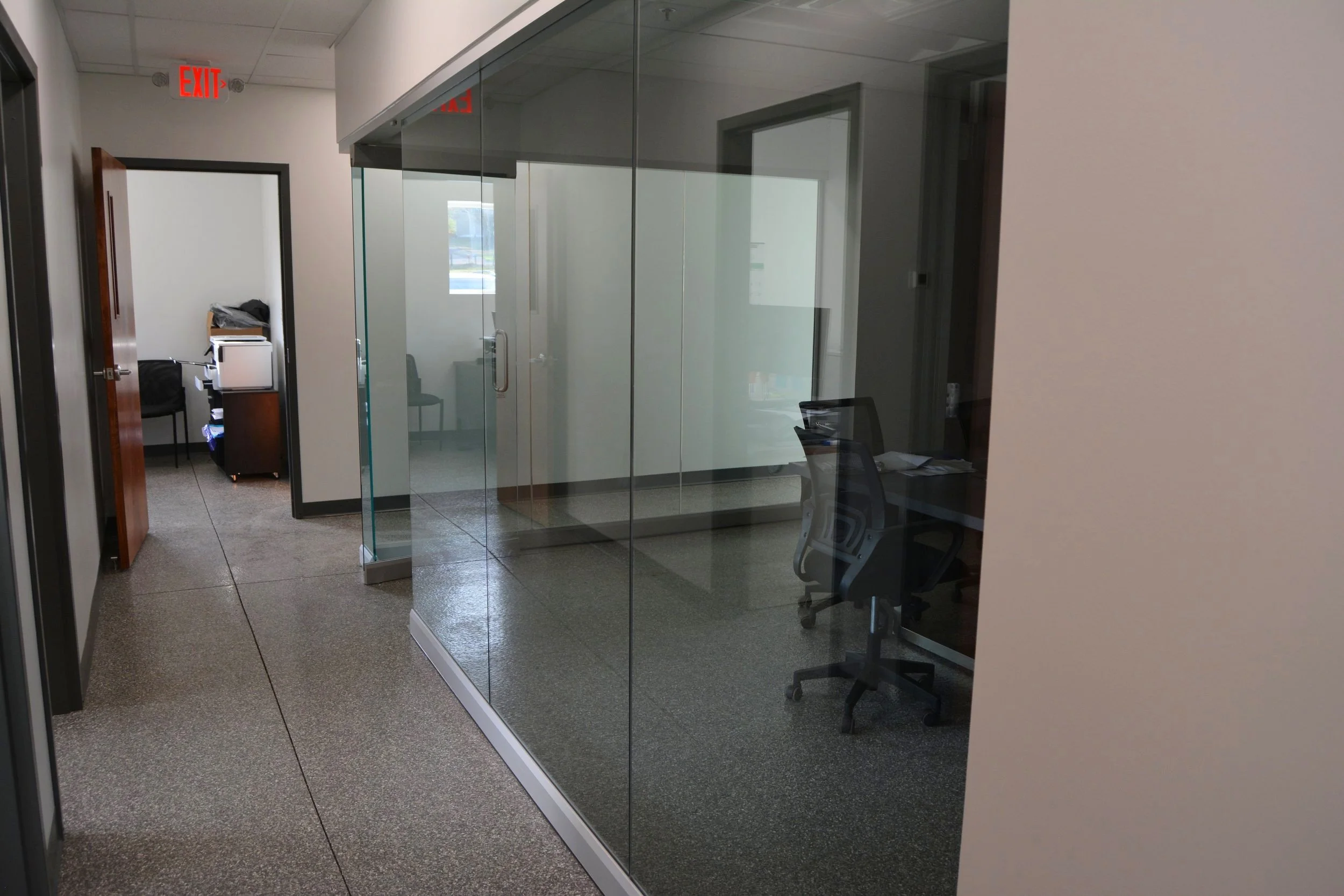 Daniels Industrial Services Headquarters Conference Room All Glass Wall