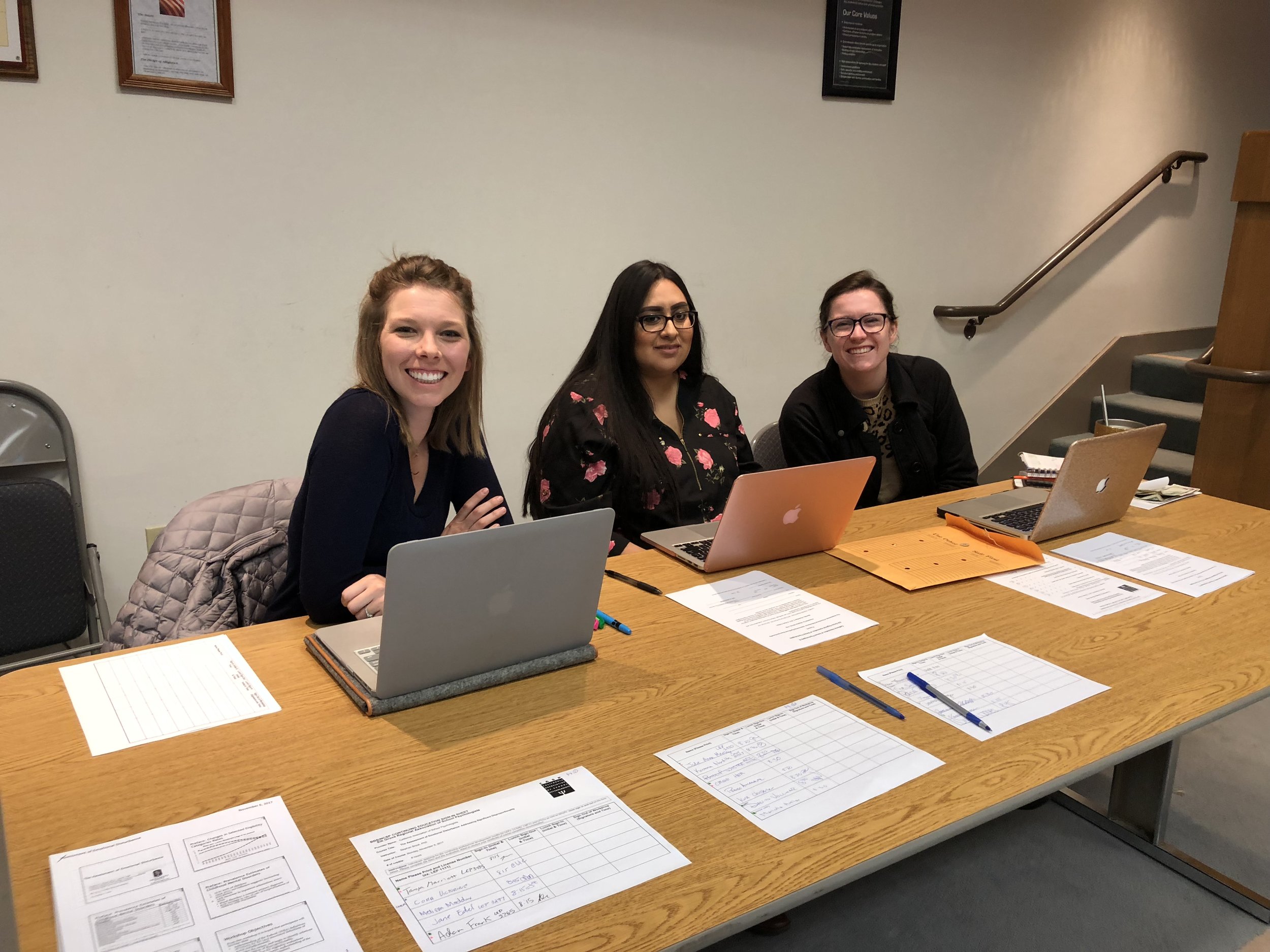  EGRASP student reps - Mary, Jessica, Amy 