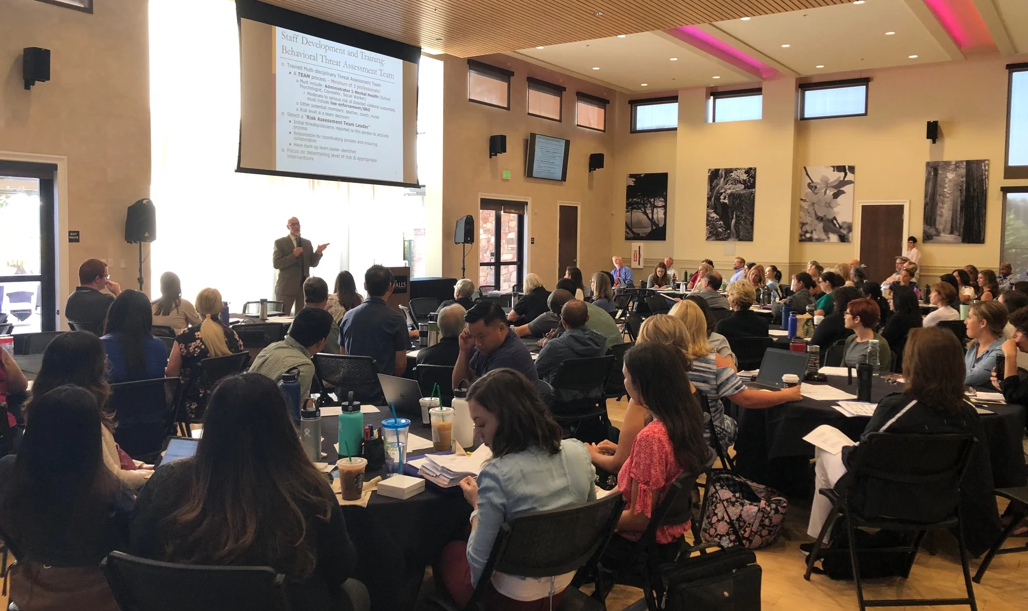 On School Based Threat Assessment and Management by Dr. Steven Brock, Fall 2018.