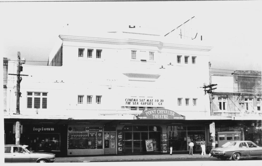 Point Chevalier Theatre, 1979. Photographer unknown, image provided by Allan Webb.