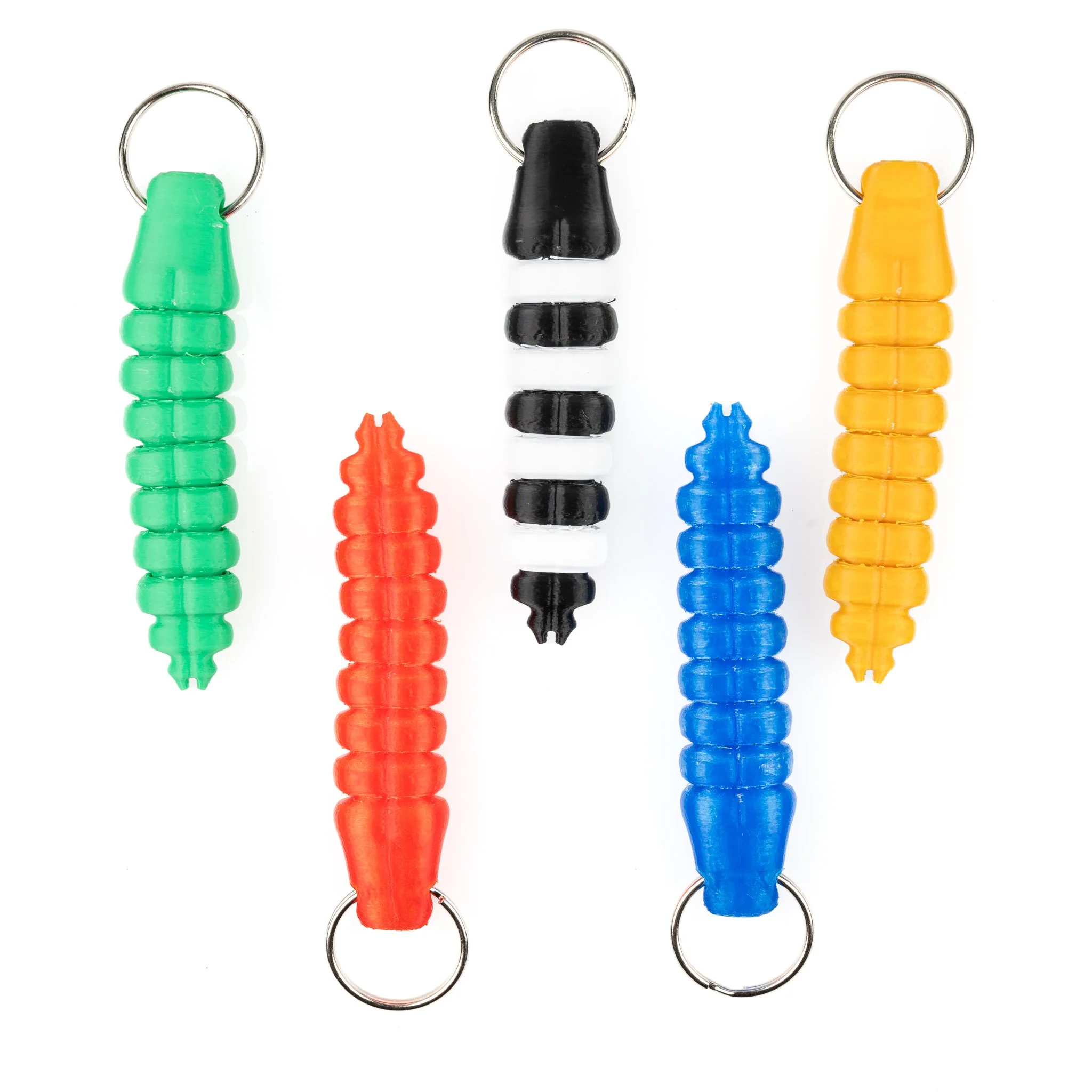 Klapperslange-hale - nøkkelring - liten