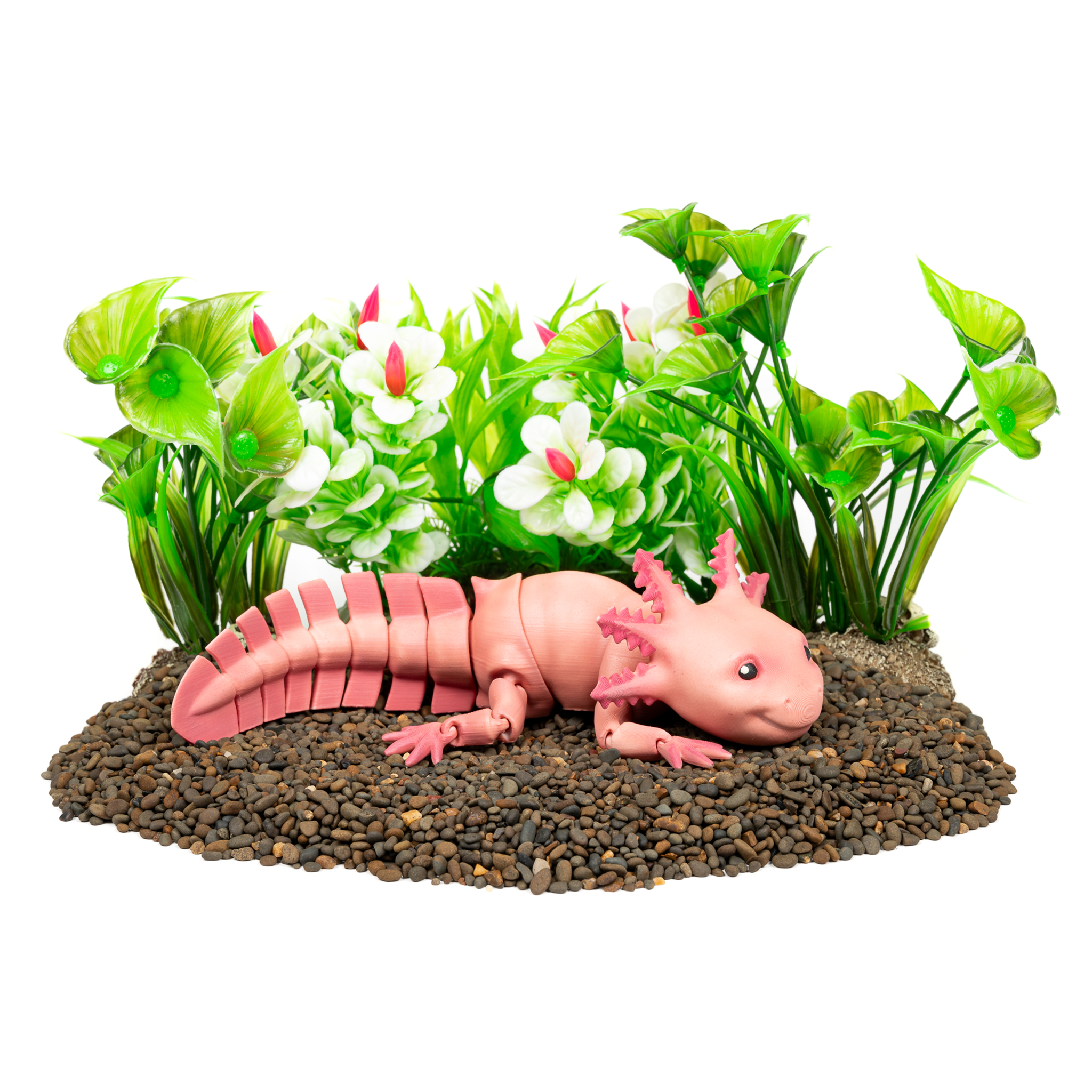 Axolotl - Flexi figur - håndmalt