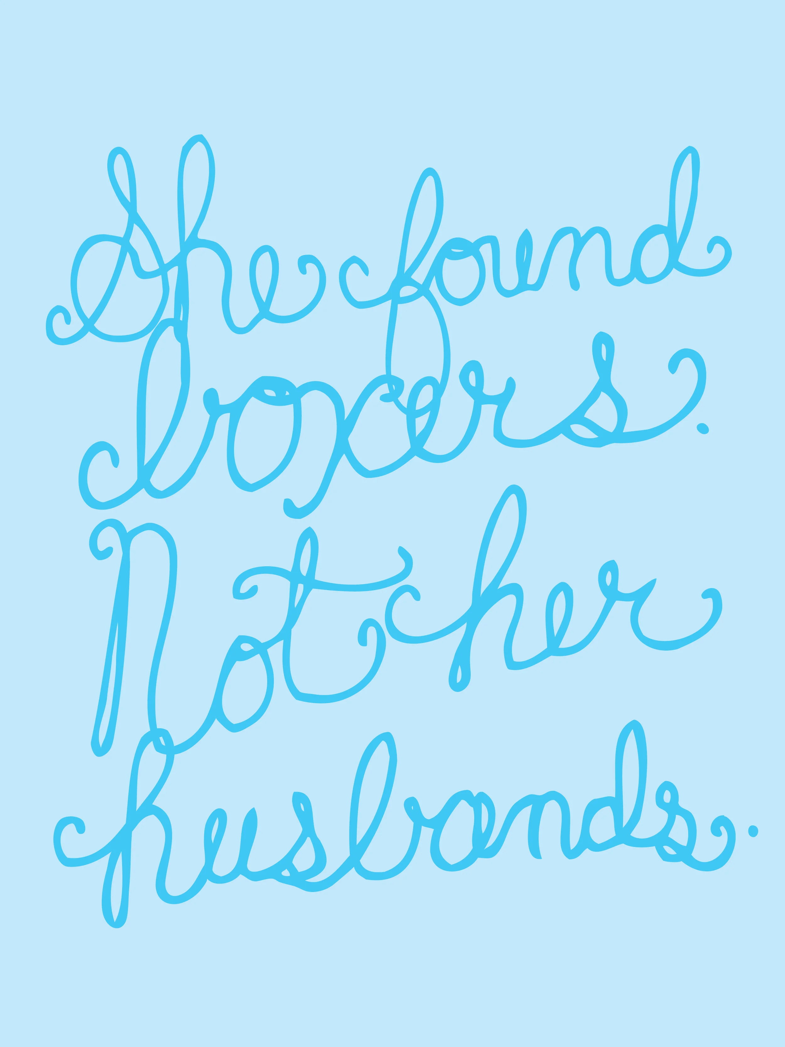 She found boxers. Not her husbands. / 010410