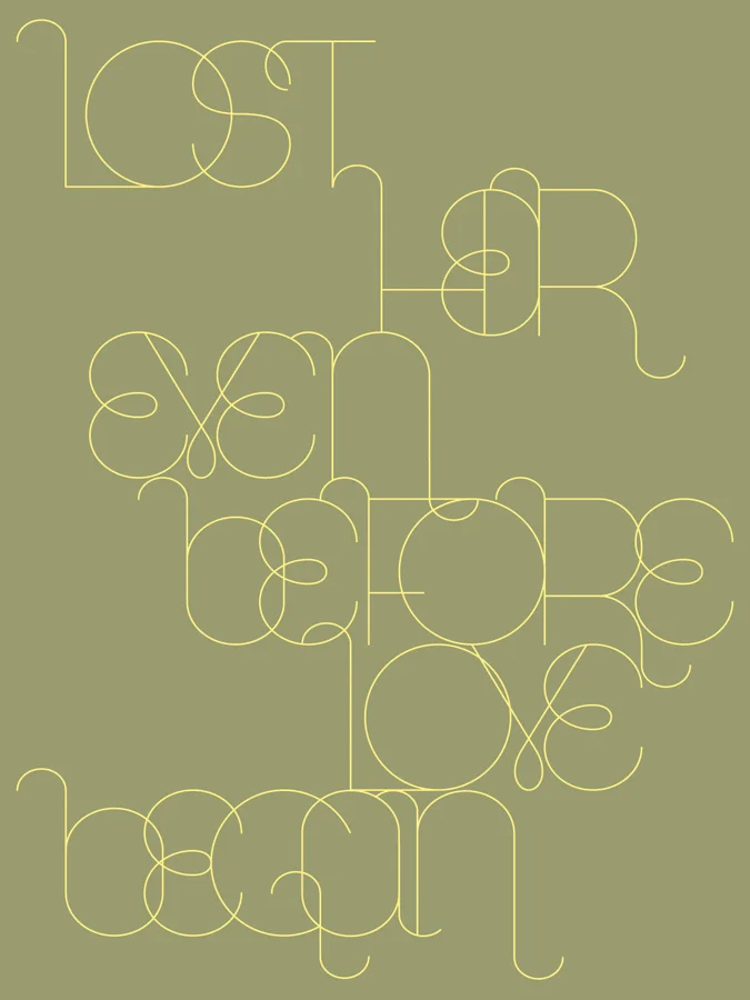 Lost her even before love began. / 022710