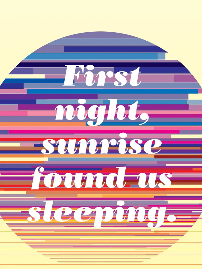 First night, sunrise found us sleeping. / 022810