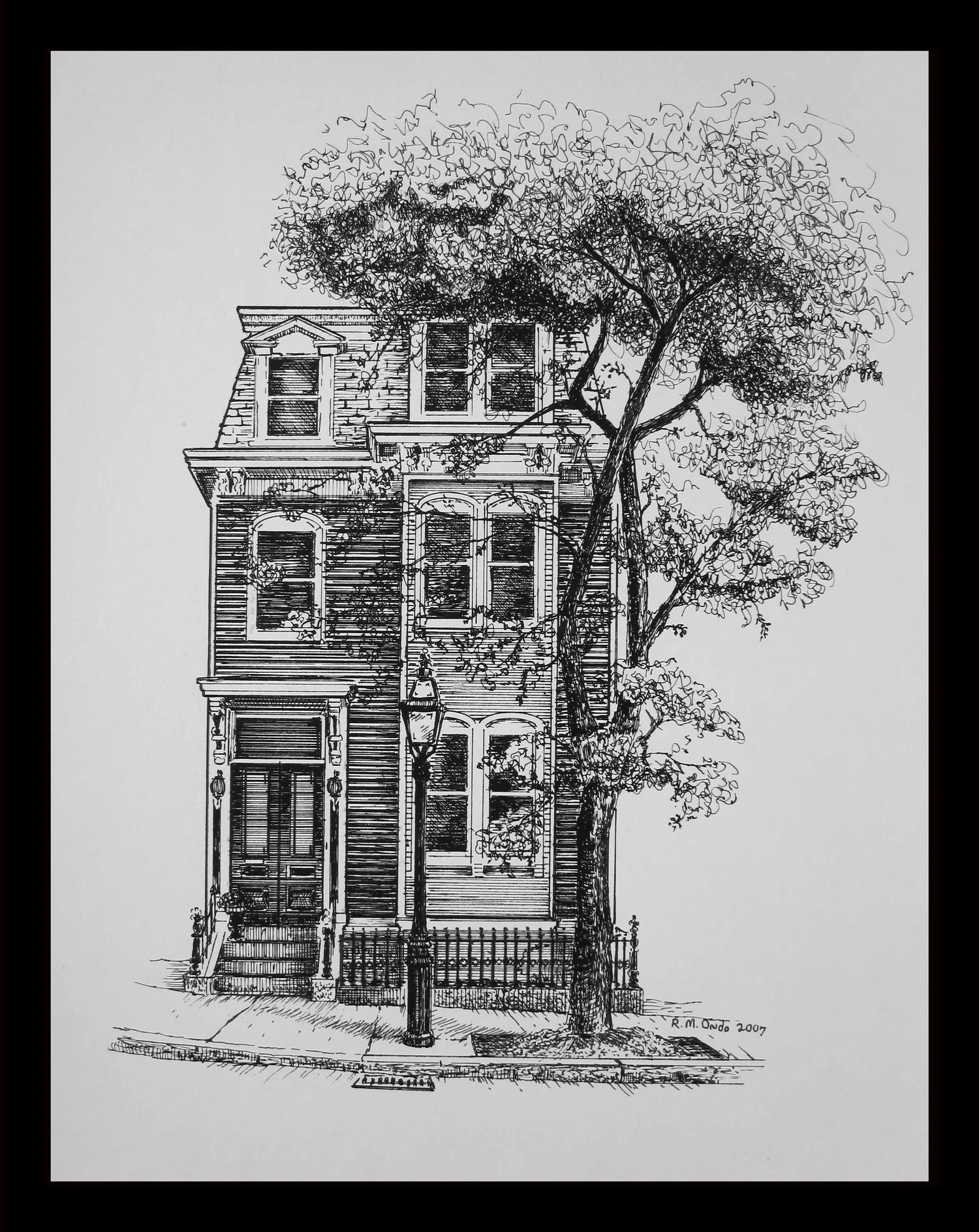 Da Ink House Pen And Ink House Drawings Examples Of House Sketches