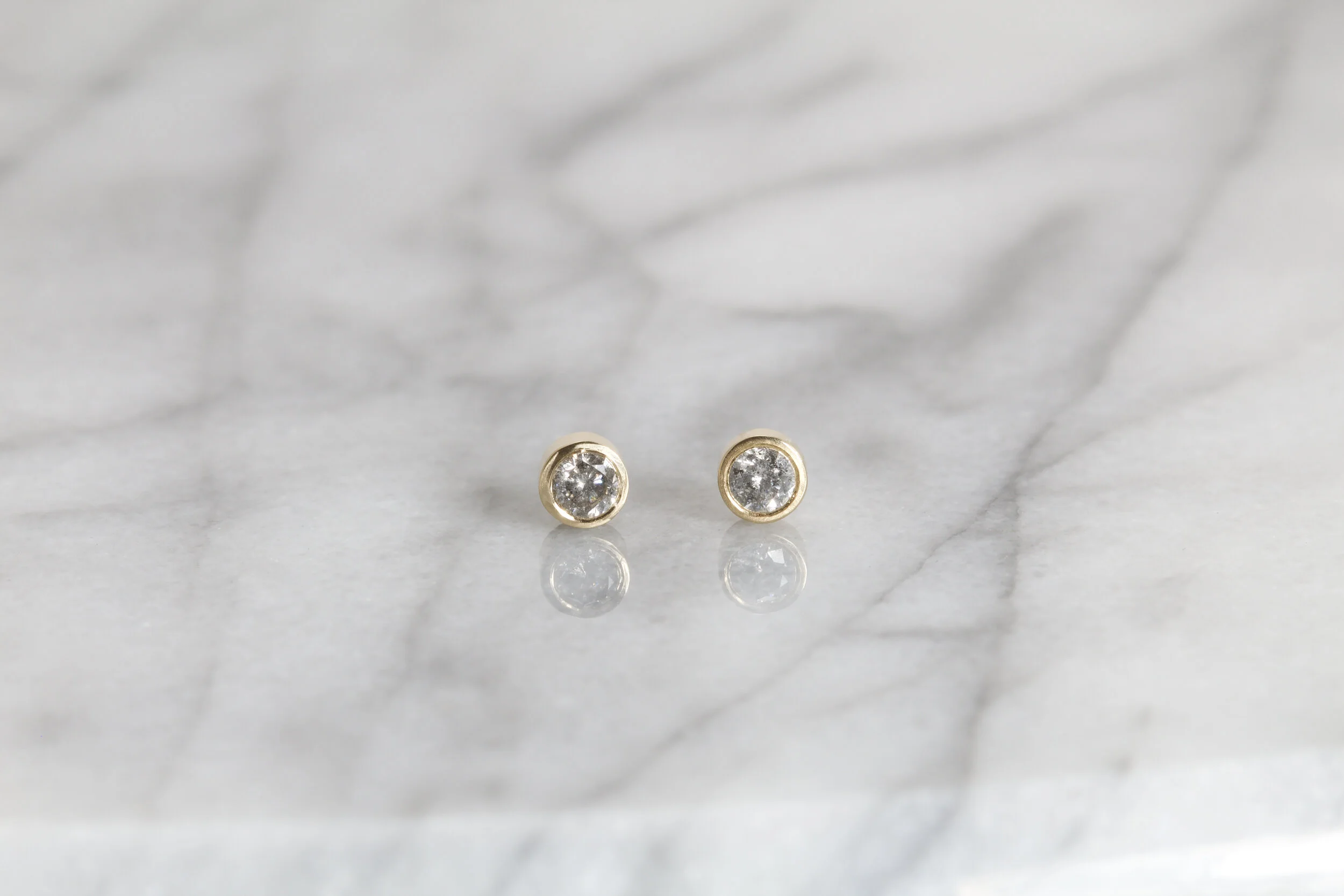 Salt & Pepper Diamond Dottie Studs