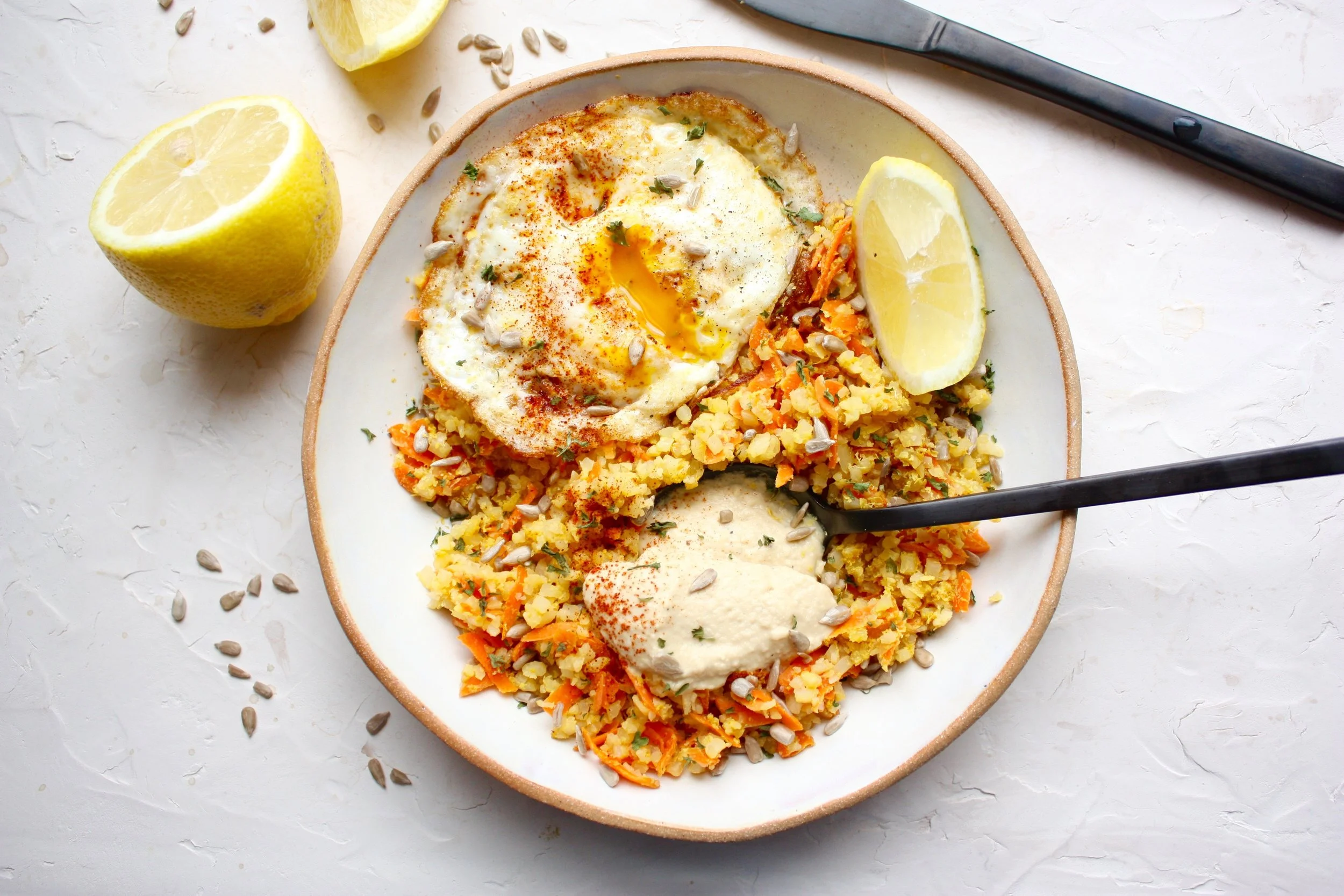 Turmeric Cauliflower and Carrot Hash