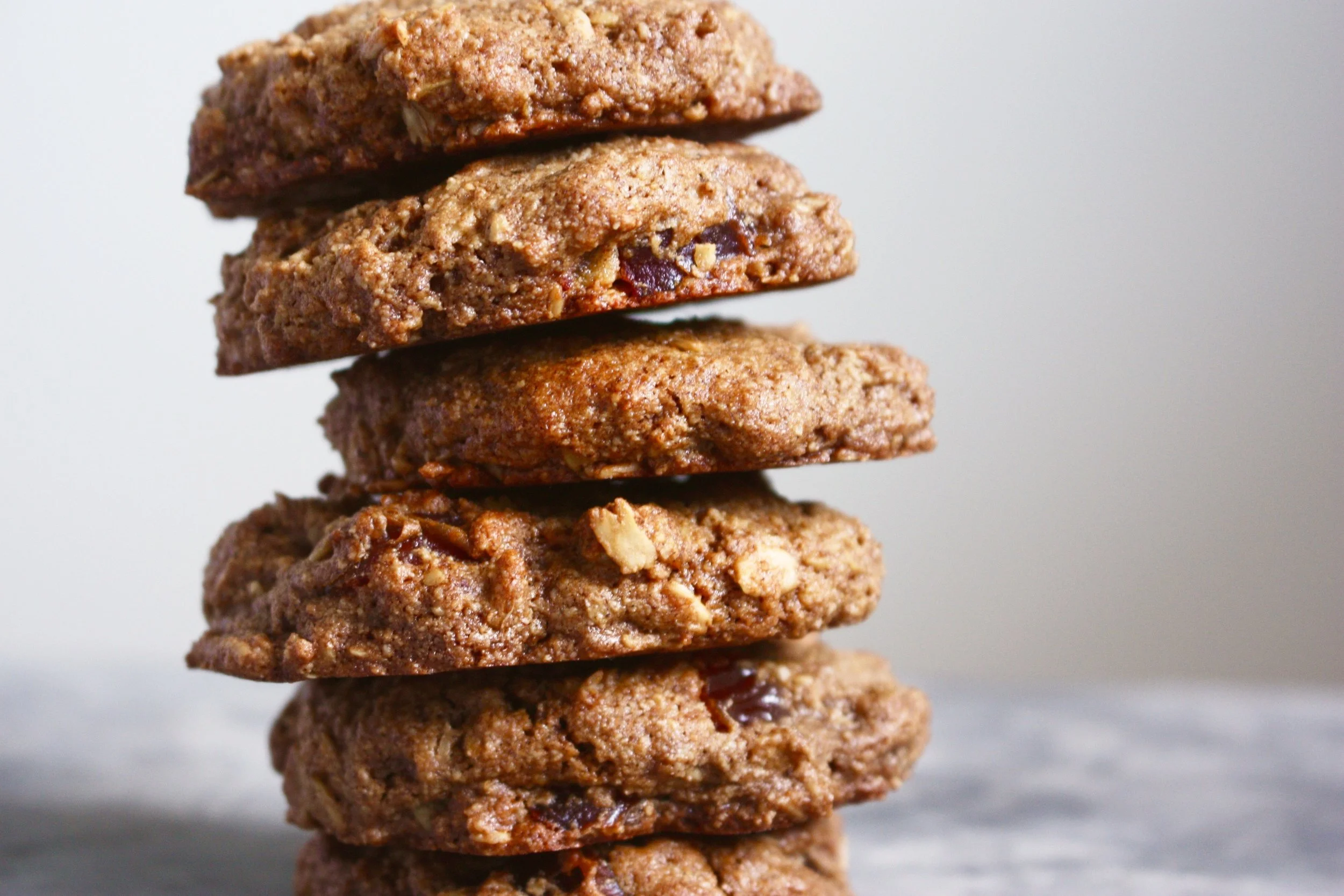 Sprouted Oatmeal Date Cookies (gluten-free)