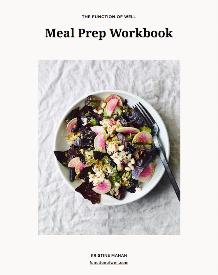 Meal Prep Workbook by Kristine Mahan — Function of Well