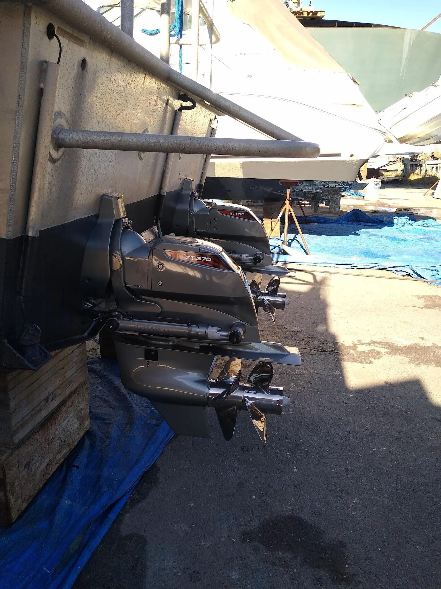 Two new 225 horsepower Yanmar engines