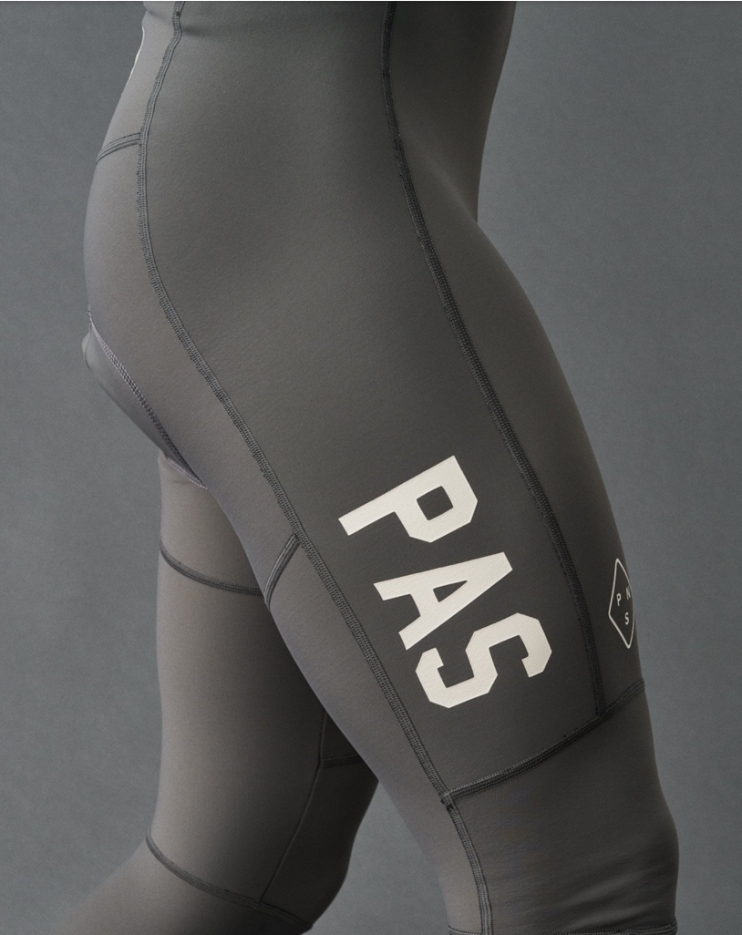Men's PAS Deep Winter Long Bibs — Dark Grey — Maglia Rosa