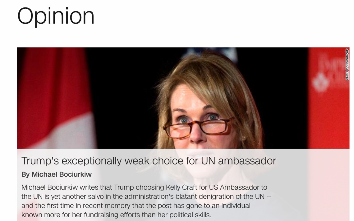 CNN Opinion, August 9, 2019. To read, click here