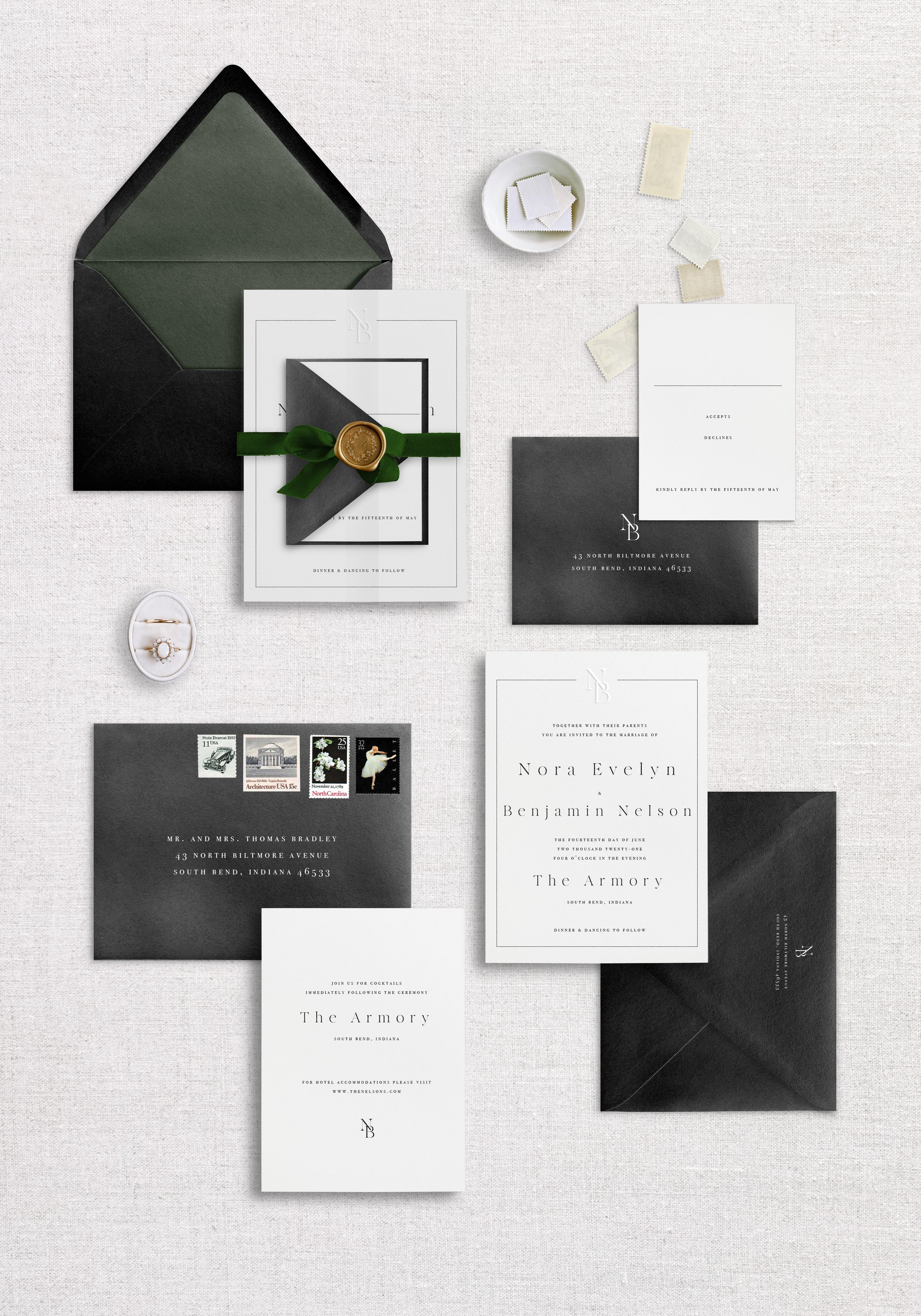 Nora black and white formal invitations.jpg
