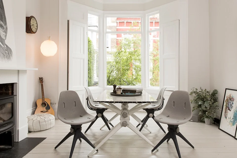 White Molding Living Room