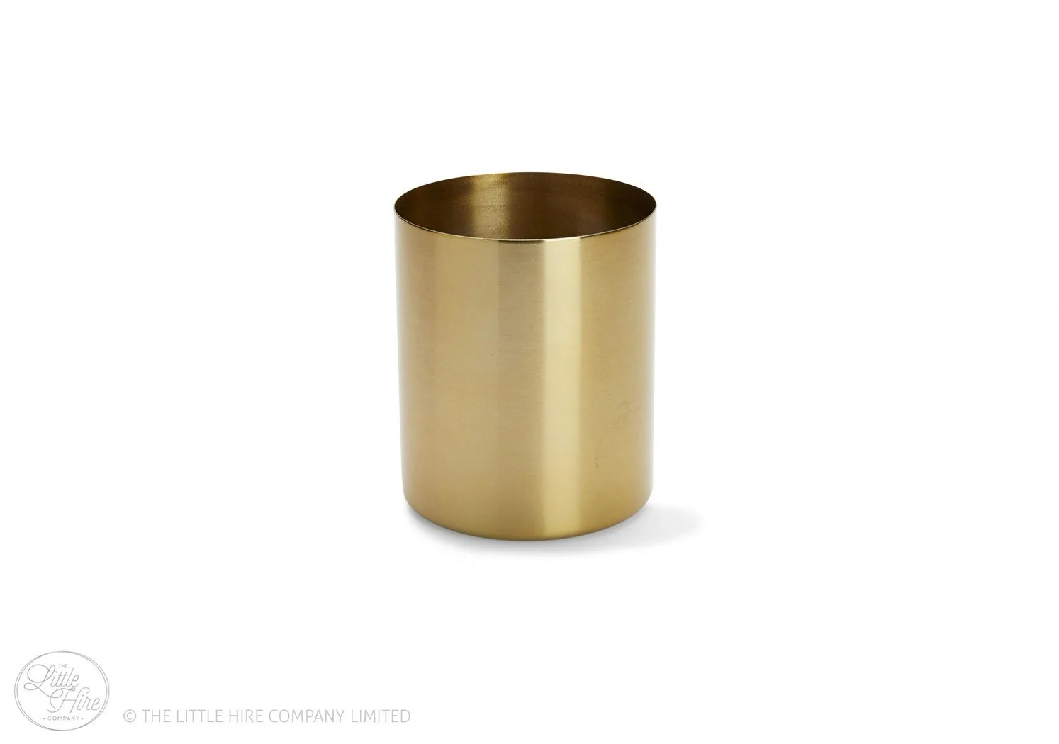Metal Cylinder Vase 12cmH (Gold)