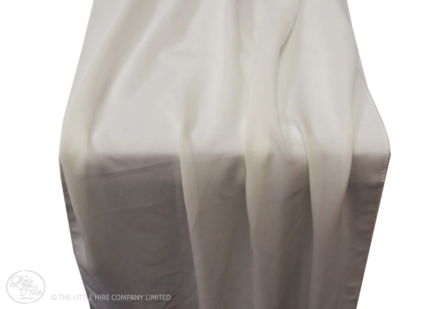 Cascading Chiffon Table Runners 4m (White)