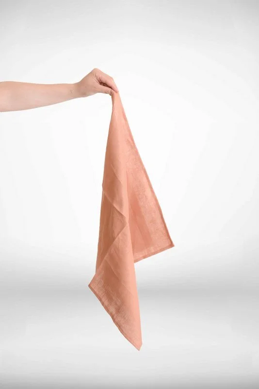 Stonewash French Linen Napkins 'Pumpkin'