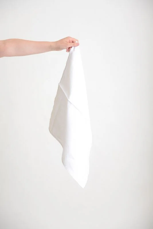 Stonewash French Linen Napkins (White)