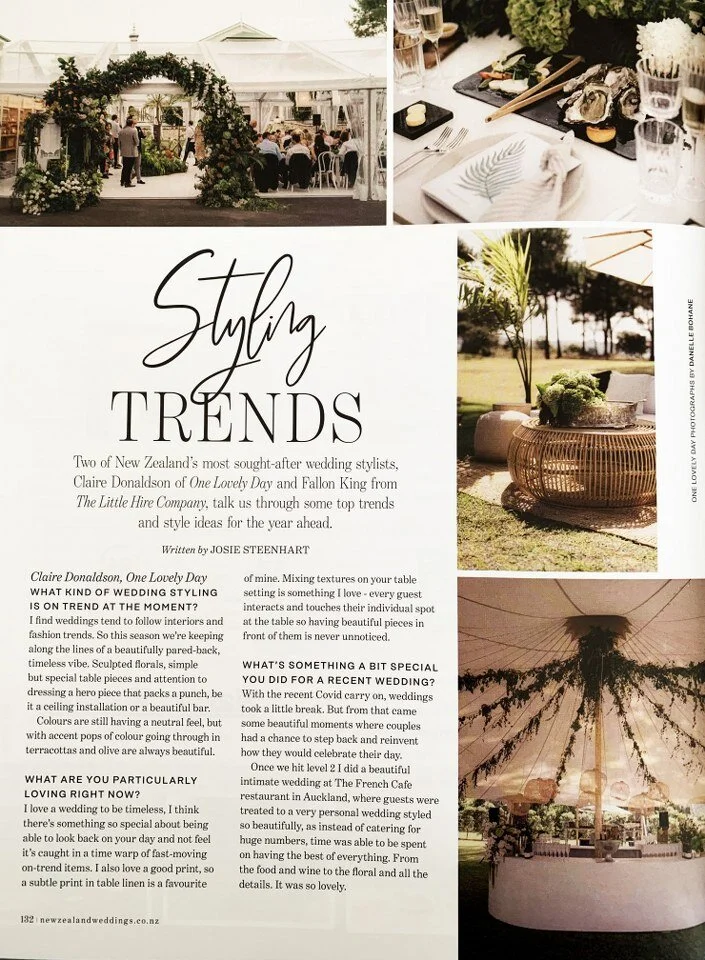 Top NZ Wedding Stylist - Fallon King