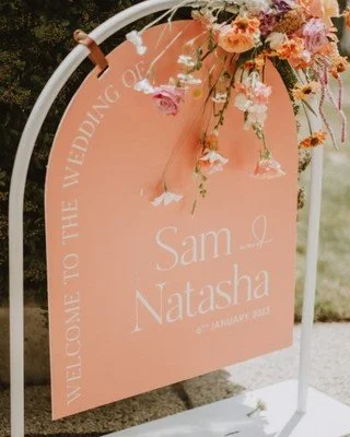 Pro tip: signage doesn&rsquo;t wait till the last minute. ⏳

Here&rsquo;s how we roll your signage timeline behind the scenes:

8‑12 months out &rarr; Lock in what signs you need. 

2 months out &rarr; You submit your RSVPs, names, design choices. 

