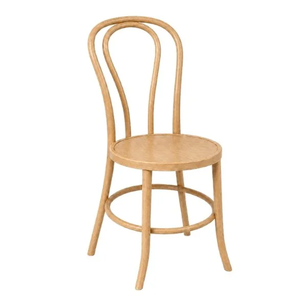 Bentwood Dining Chair Hire in Oak Wood