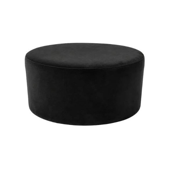 Velvet Ottoman Hire in Black Christchurch