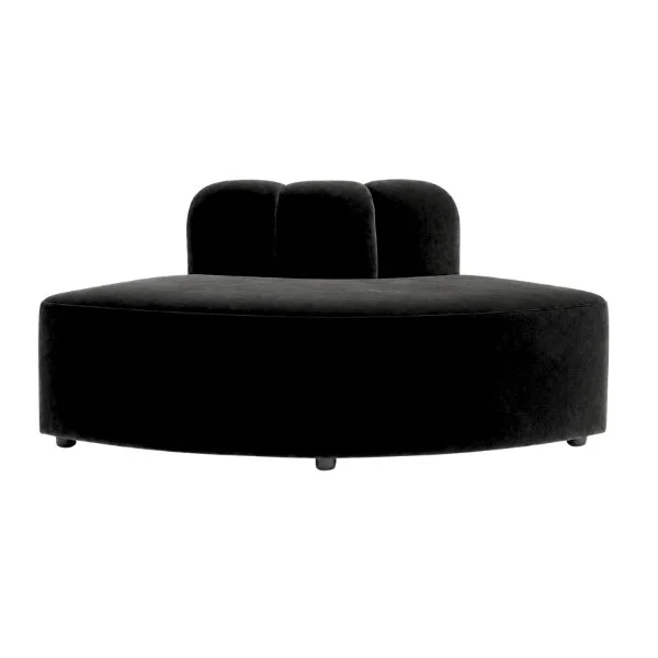 Modular Velvet Sofa Hire in Black
