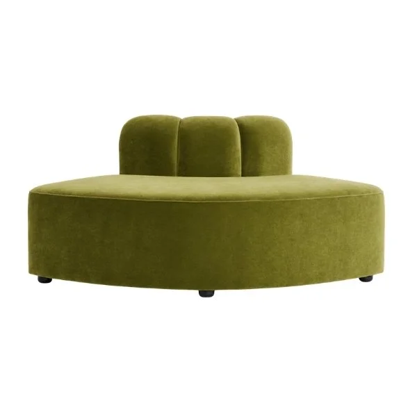 Olive Green Modular Sofa Velvet Christchurch