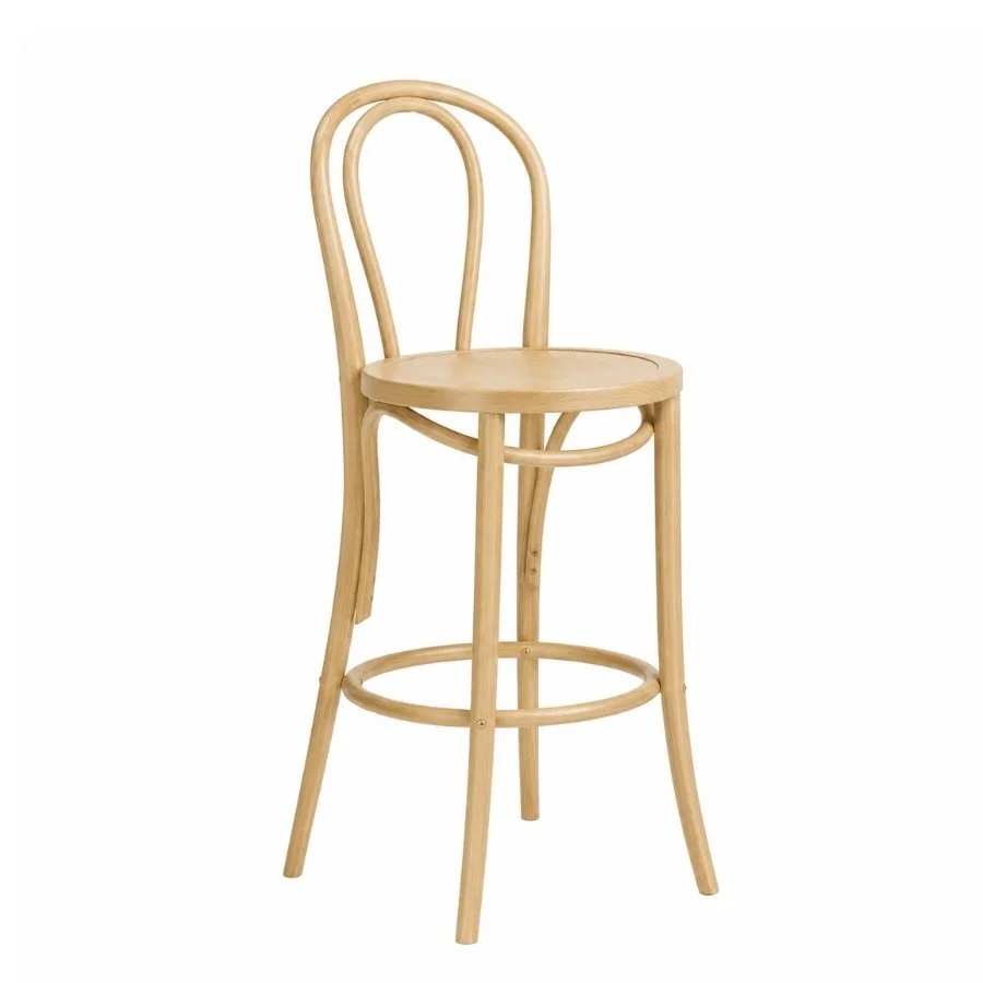 Bentwood Bar Chair Hire in Oak Wood