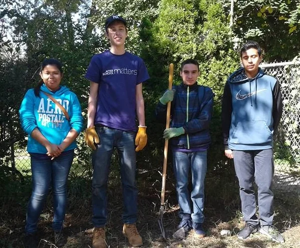 DBGE youth at Paradise Garden