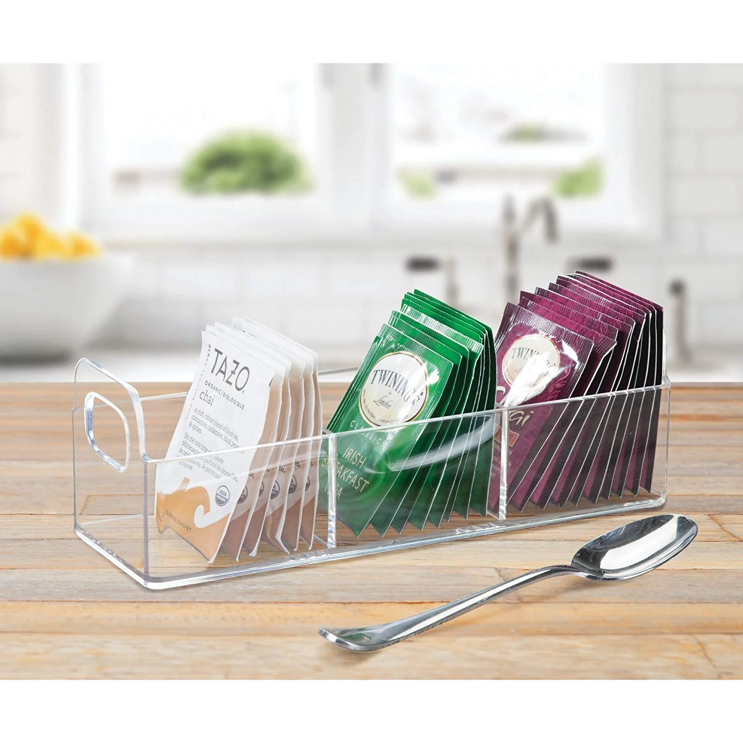 Countertop Organizer Storage Station Tea Caddy
