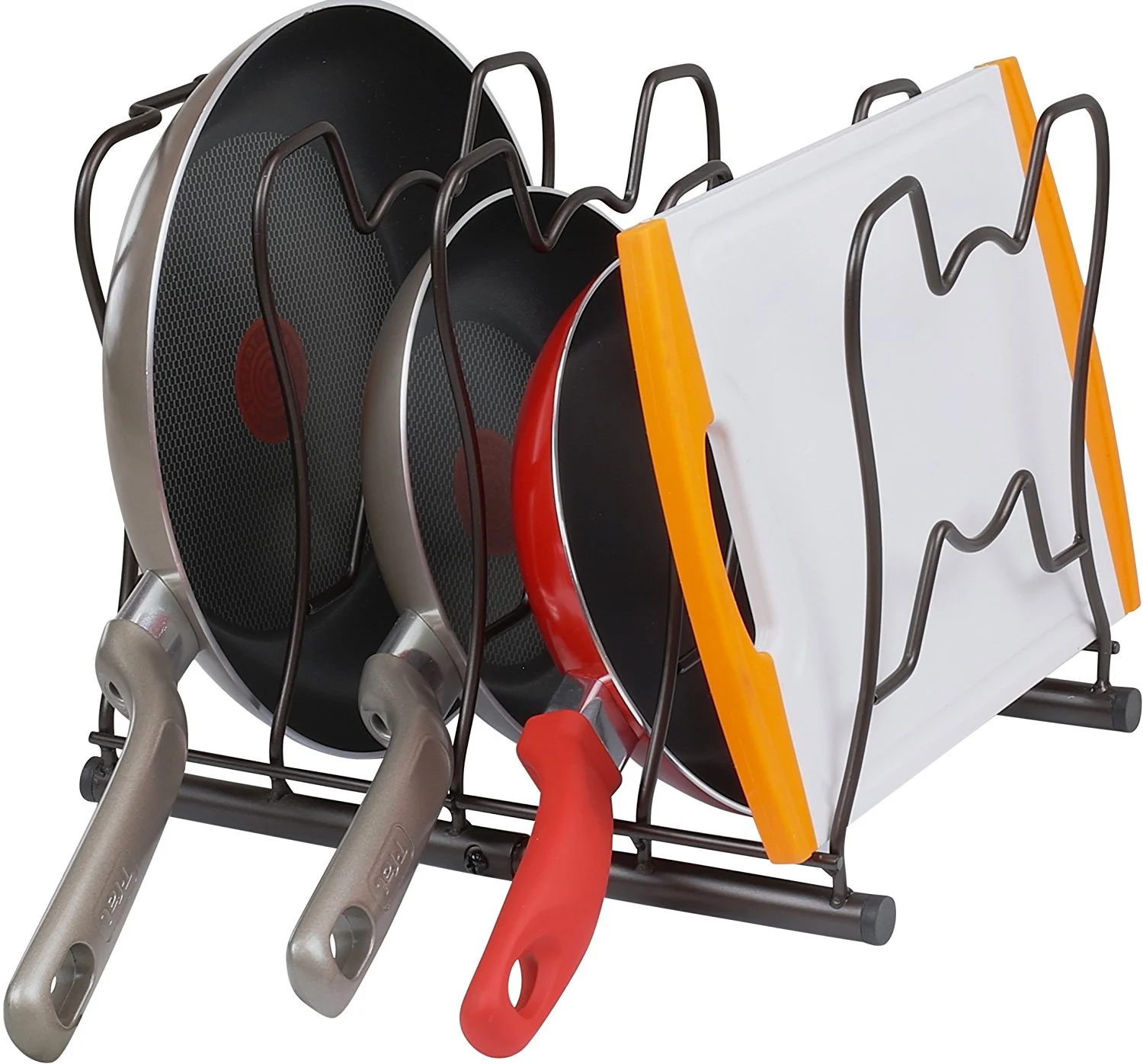 SimpleHouseware Kitchen Cabinet Pantry Pan and Pot Lid Organizer Rack 