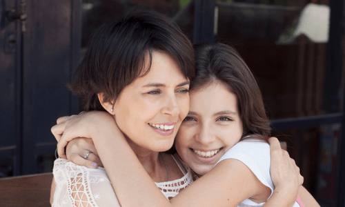 Happy Mother & Daughter