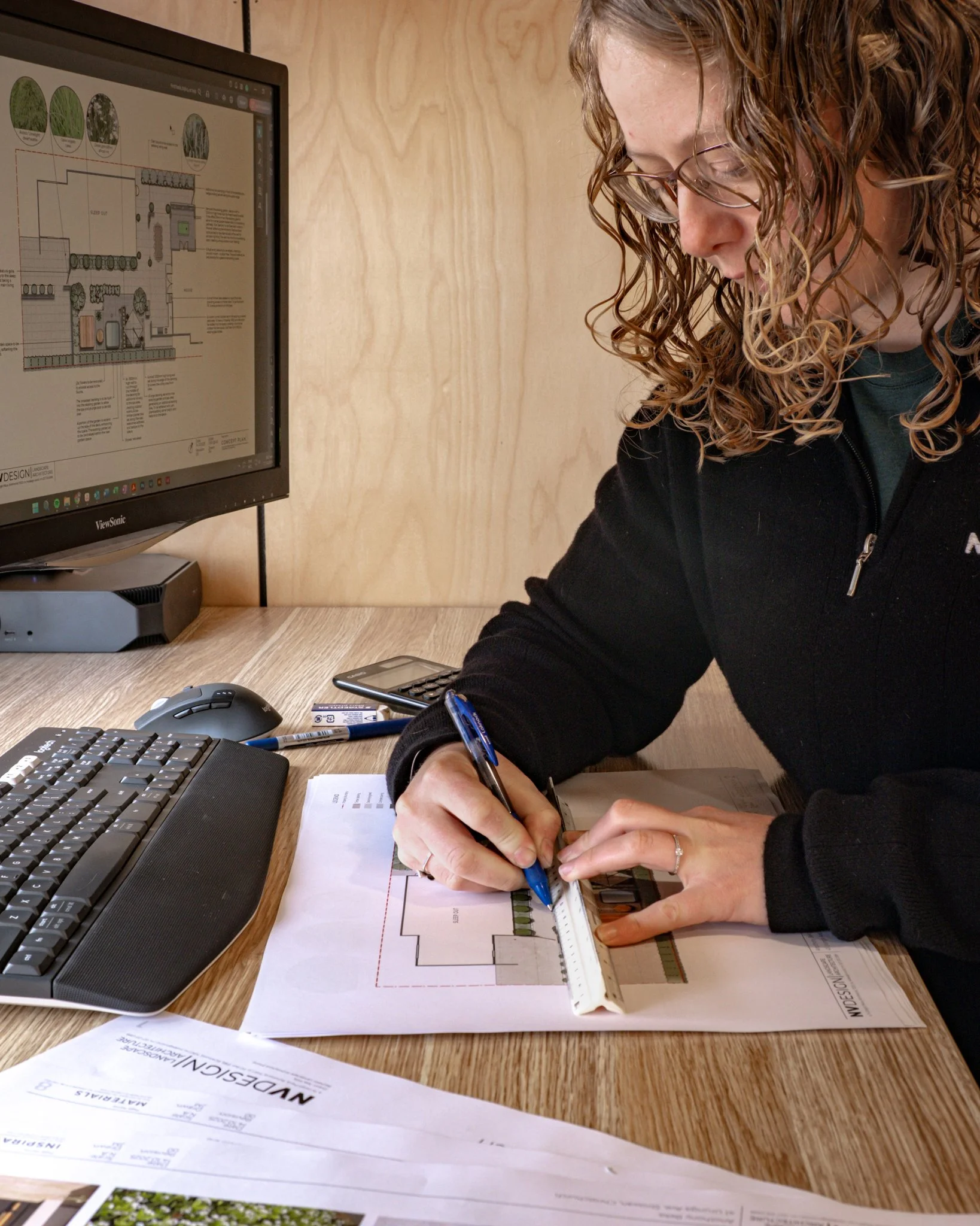 Hello Christchurch | @nvdesign01  is growing! We’re excited to announce that NV Design now offers our full range of design packages in Christchurch. Here is Jess working on a landscape design for a property in beautiful Strowan. 
#landscapearc