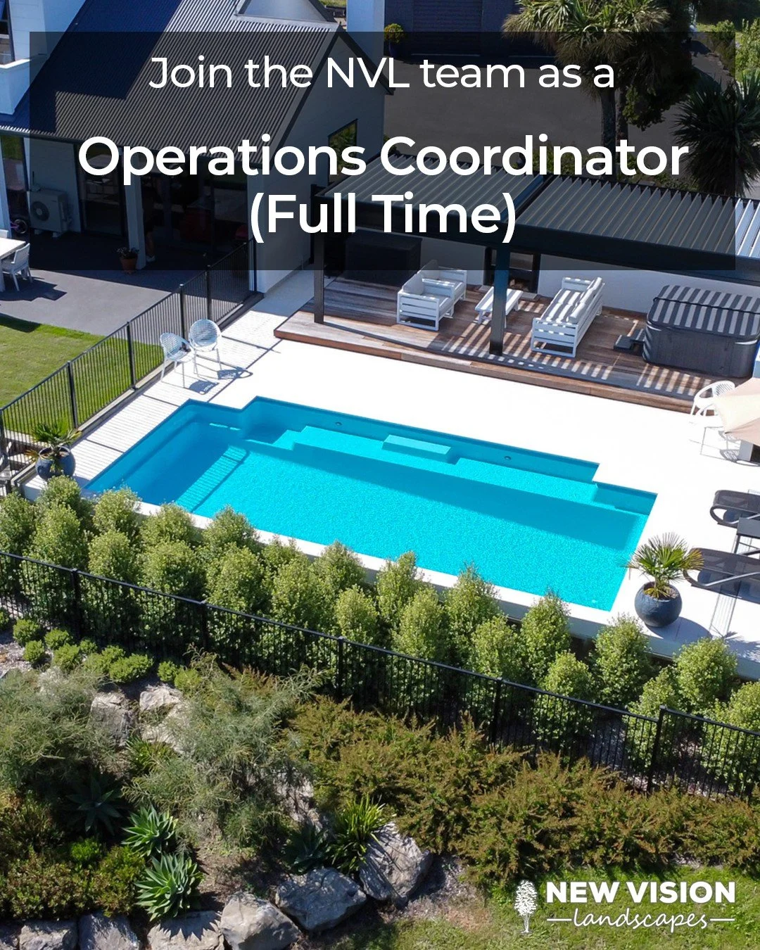 Start your project management career here!
Operations Coordinator &ndash; Full Time
📋Coordinate exciting projects across New Vision Landscapes, NV Design &amp; NV Pools
📈Learn, grow &amp; build real industry skills
💸Competitive pay + benefits
🏥Me