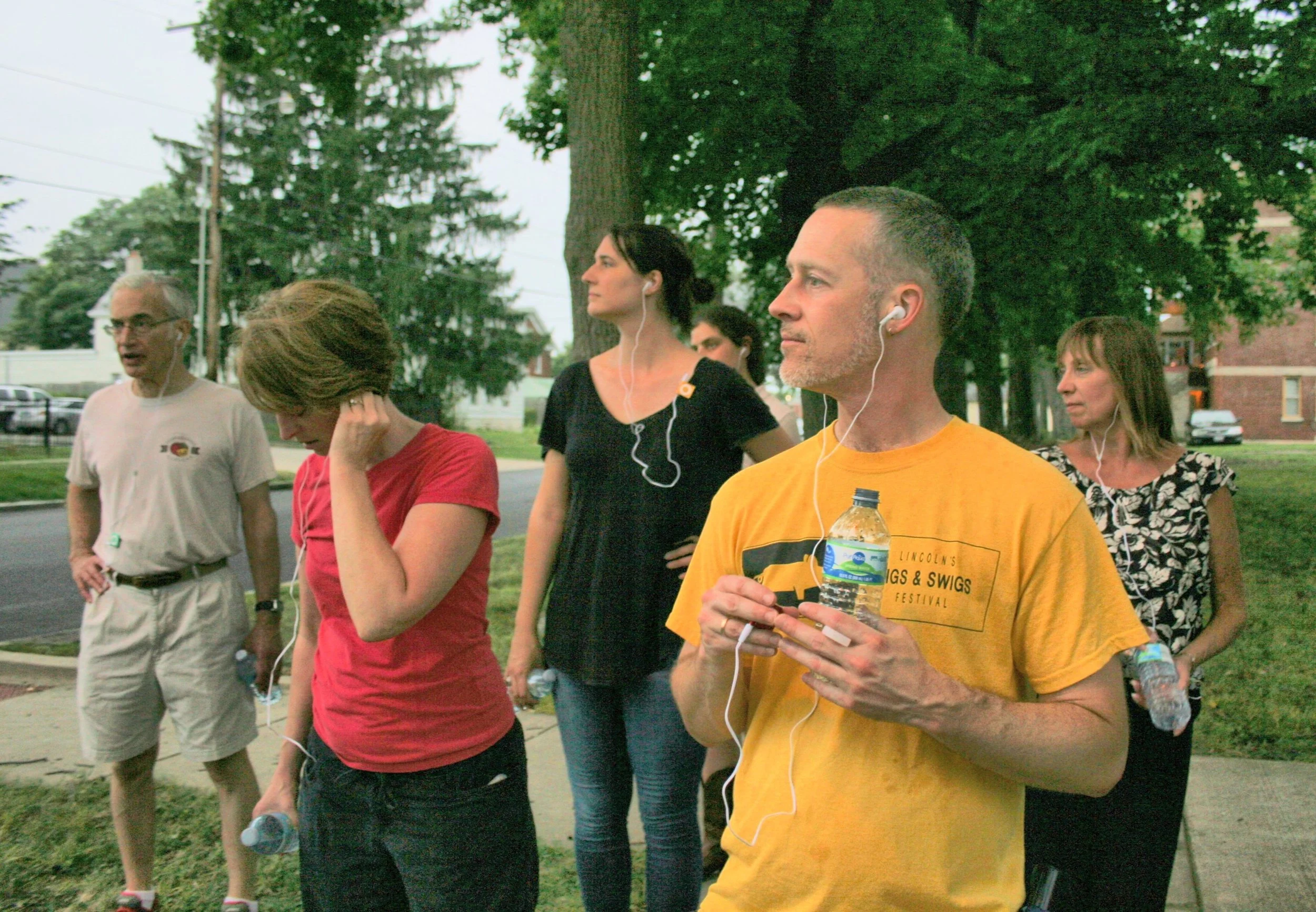  2017, Enos Park Uncovered, Artist-led 1 h Audio-Walk (iPods, audio narrative/composition), Springfield Art Association, Springfield, IL&nbsp; 