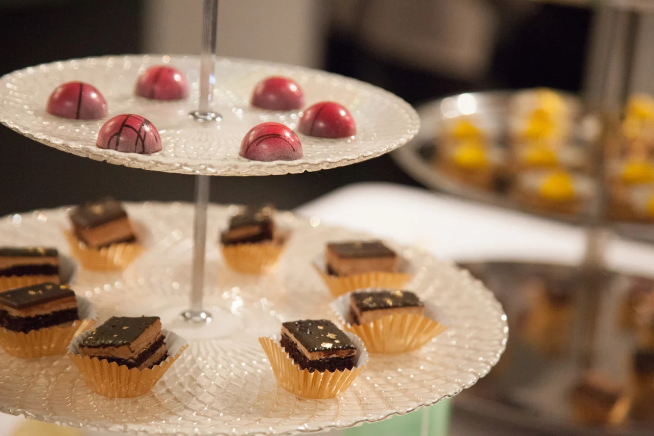 I was working on set last week on another Hallmark movie (called By Chance ), playing…you guessed it…a photographer. I’m not allowed to post the photos of the production going on (right now), but during the scenes I had to take photos at a fake event at an art gallery, so here’s one of the shots I ACTUALLY took of the dessert table set up. I’ll post some screenshots in the future of my performance in the scene for sure.