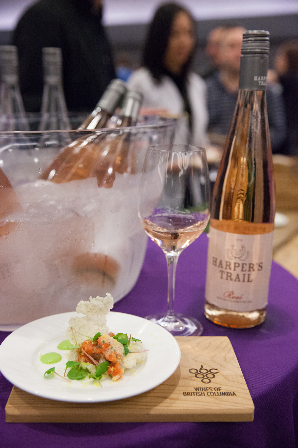  BC Salmon Tartare (with Cured Yolk, Radish, Leek &amp; Pea) from Chef Stacy Johnston of  Ocean Wise  - which was paired with a  Harper’s Trail  2018 Rosé 
