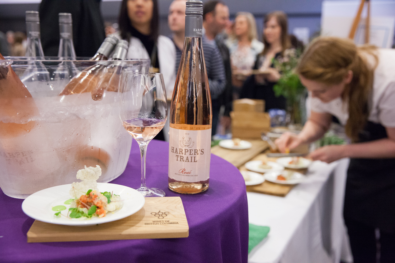  BC Salmon Tartare (with Cured Yolk, Radish, Leek &amp; Pea) from Chef Stacy Johnston of  Ocean Wise  - which was paired with a  Harper’s Trail  2018 Rosé 