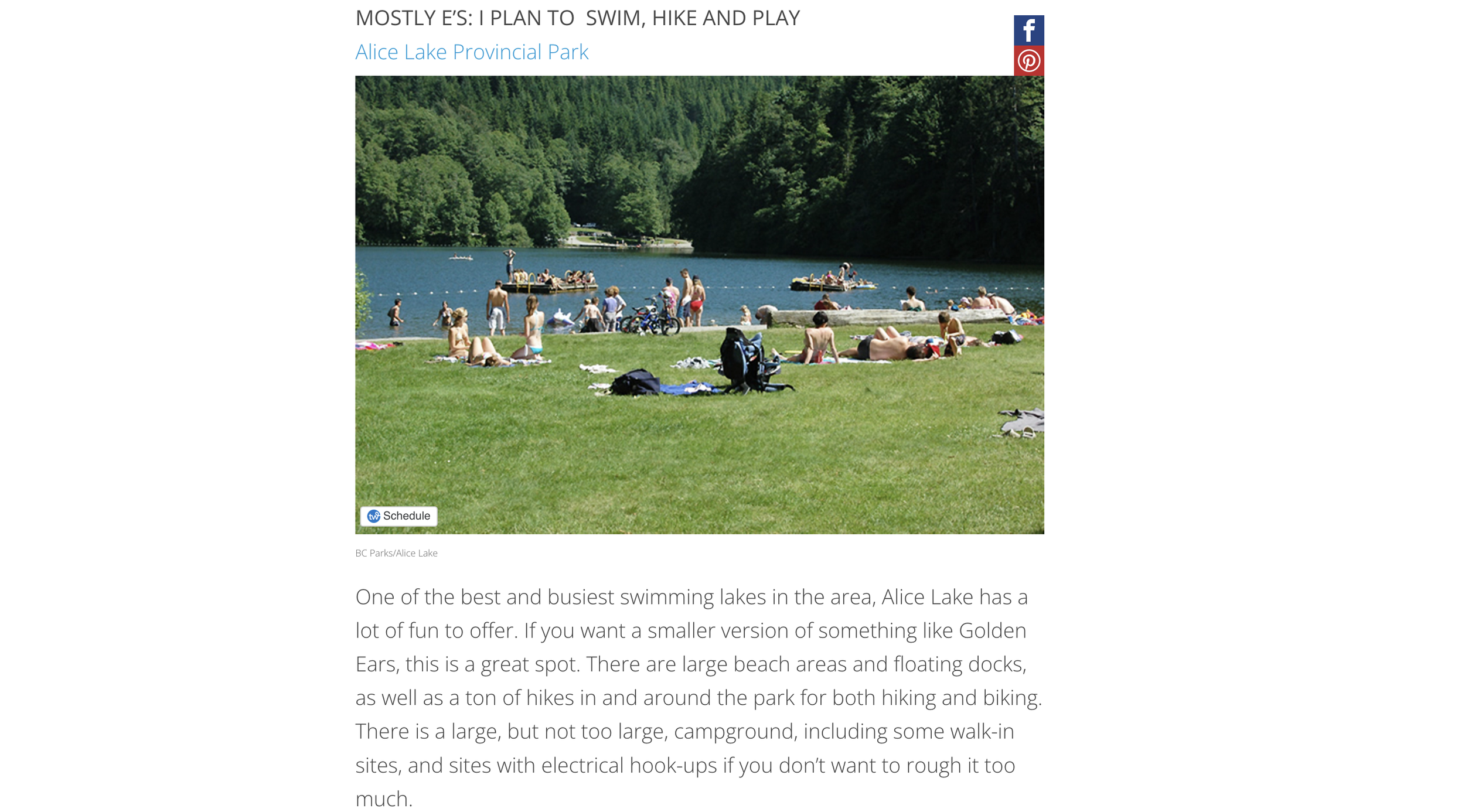 BLOG: Camping Quiz for BC Living