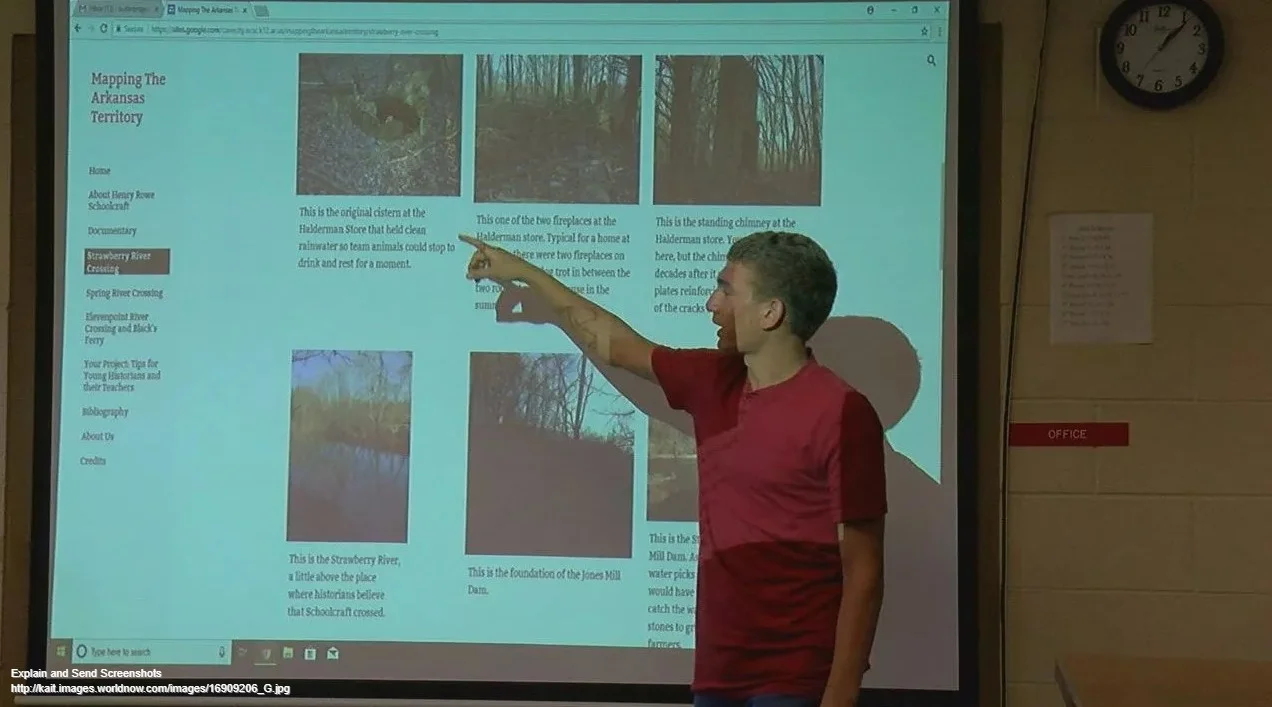 Students map out early Arkansas explorer's path
