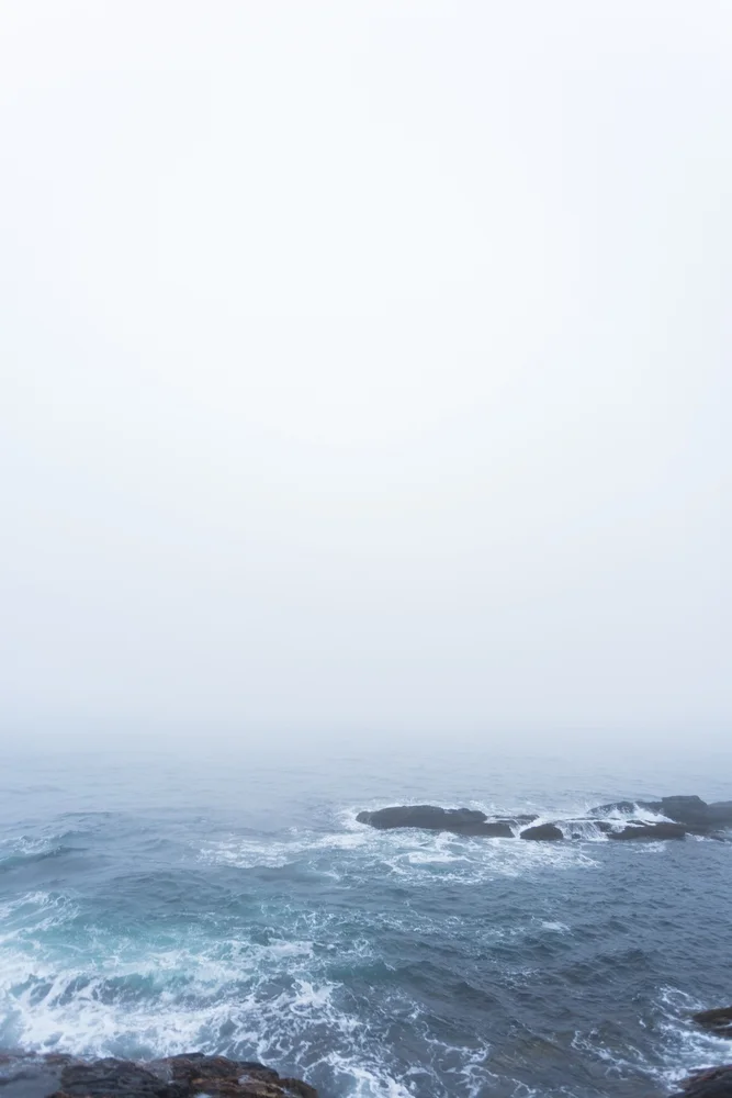 Maine Ocean Coast Fog - Emily Sierra Photography