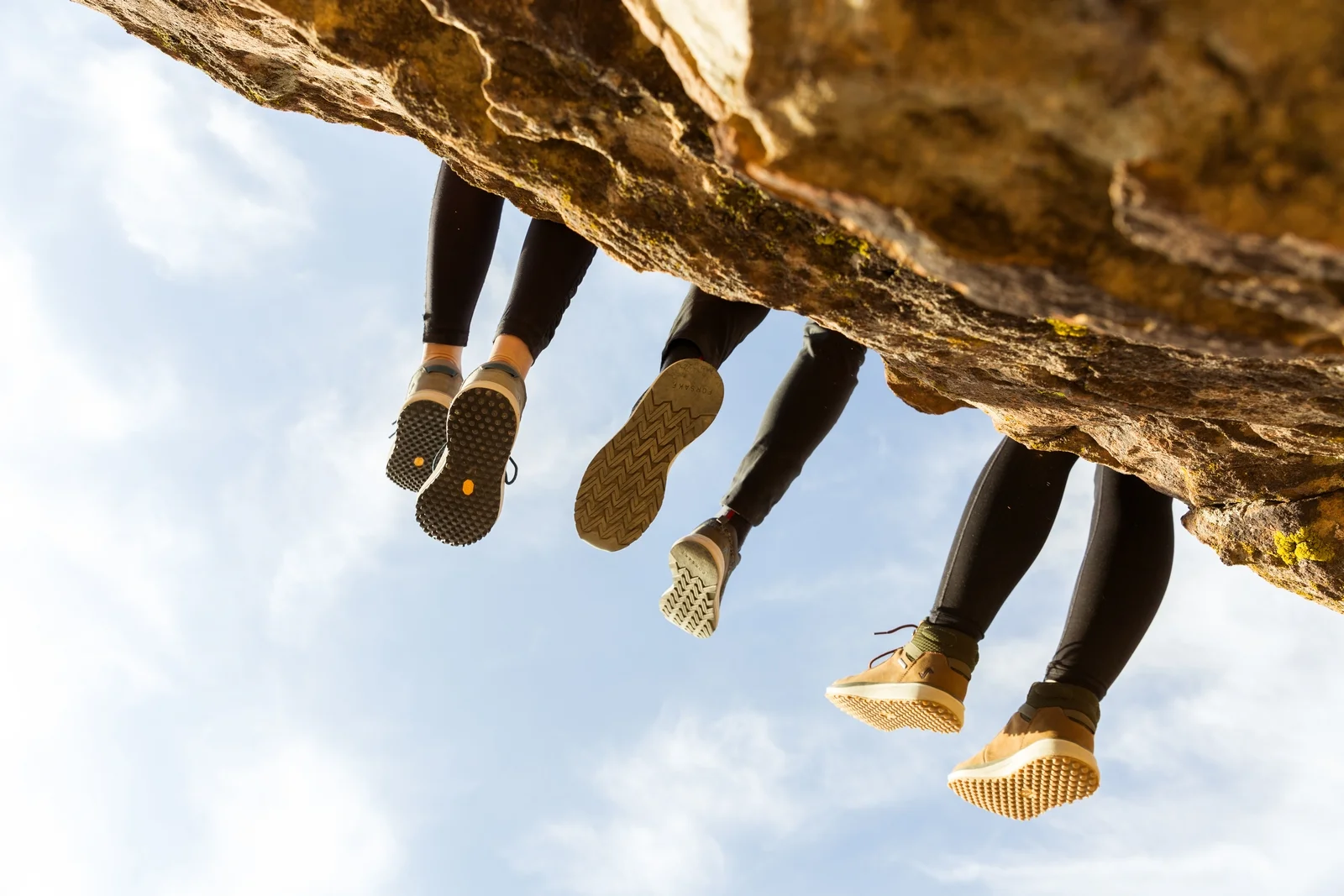 Cliff Dangle Feet Colorado Outdoor Lifestyle - Emily Sierra Photography