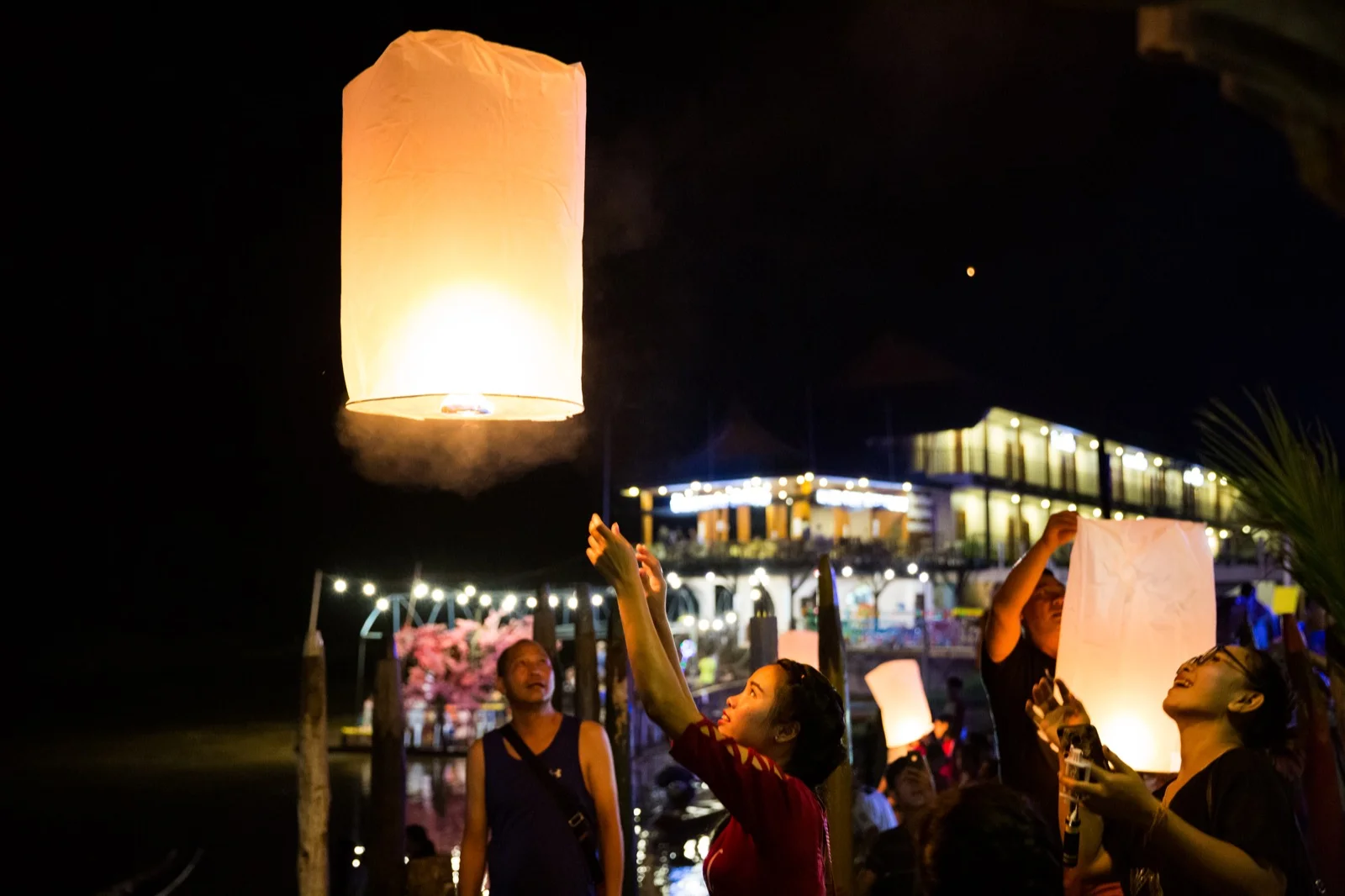 Travel Photographer Laos Vang Vieng Lantern Festival