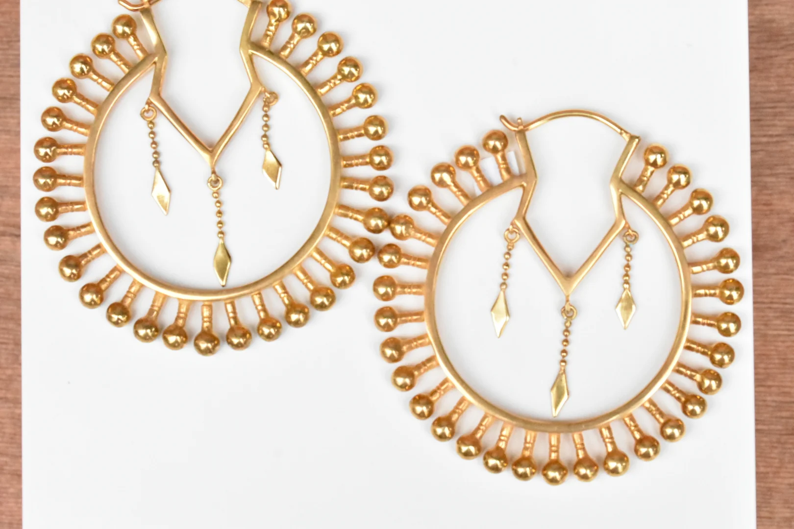 Maya Trip the Light Yellow Gold Hoops