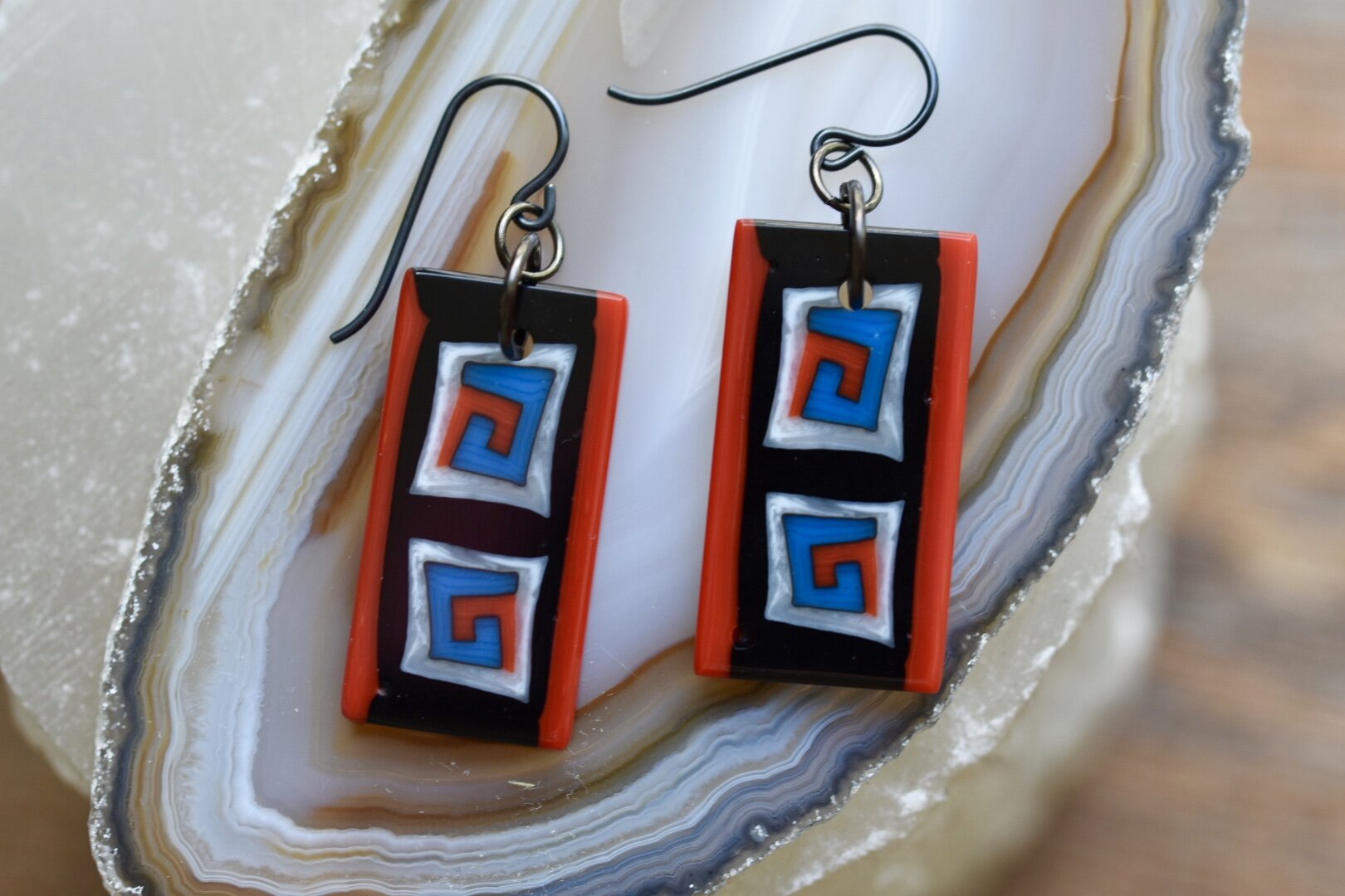 Gorilla Glass "Mitla" Earrings